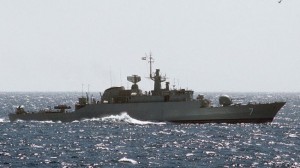 An Iranian Navy warship