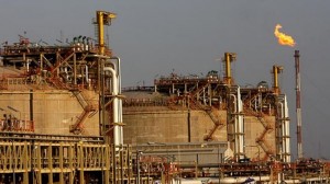 Iranian gas production facility in South Pars region