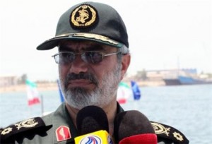 The Islamic Revolution Guards Corps (IRGC) Navy Commander Rear Admiral Ali Fadavi