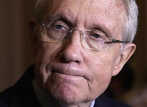 Senate Majority Leader Harry Reid speaks to the media about healthcare in Washington