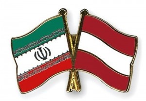 iran austria flags