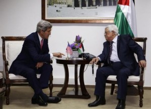 U.S. Secretary of State Kerry meets Palestinian President Abbas in Ramallah