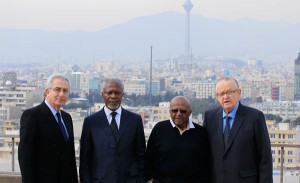 annan arrival in iran