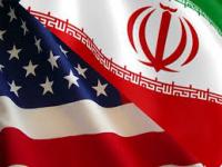 US-Iran flags