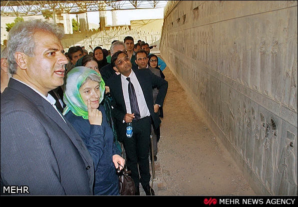 bokova visiting perspolis