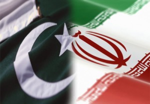 iran pak flags