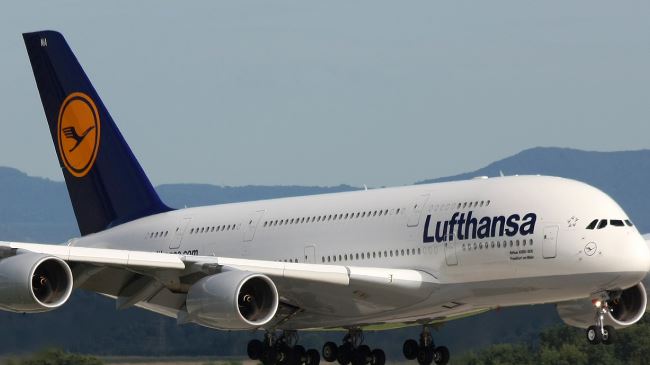 Lufthansa-operated aircraft.