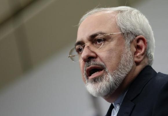 Iranian Foreign Minister Zarif address a news conference in Vienna