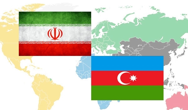 Azerbaijan-Iran flags