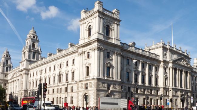 British Treasury building