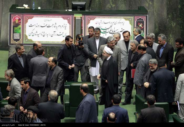 Rouhani in majlis