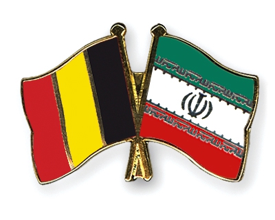 Belgium-Iran Flags