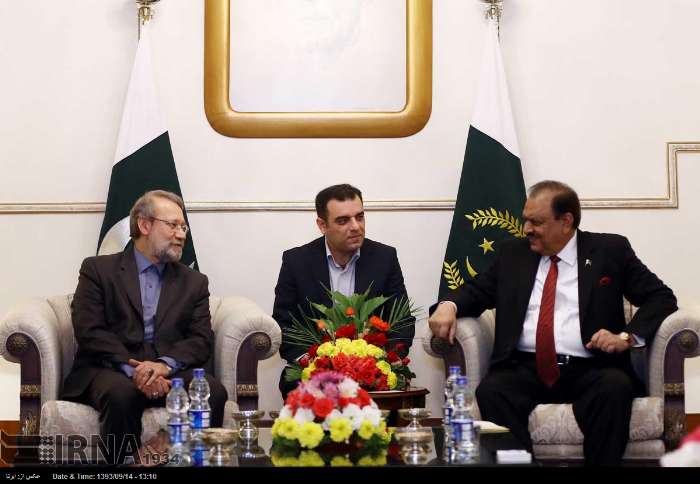 Larijani & Mamnoon Hussain