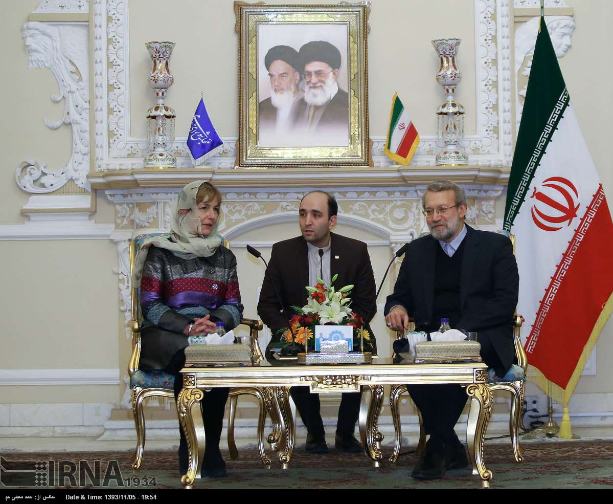 ali larijani and vesna pusic