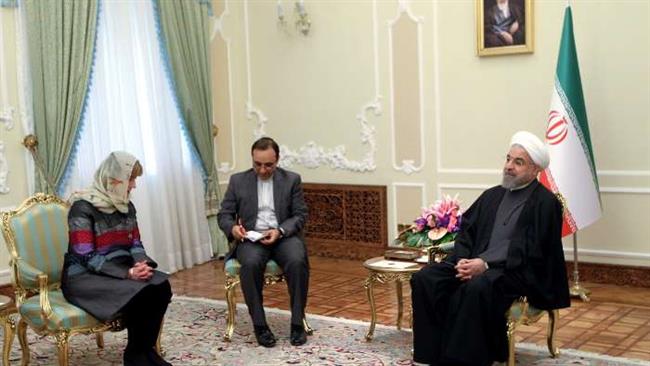 rouhani Croatian Foreign Minister Vesna Pusic
