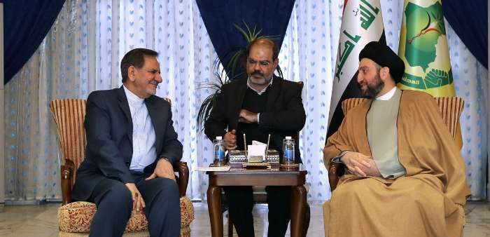 Iran's first VP meets Head of Iraqi Supreme Council Seyed Ammar Hakim in Baghdad