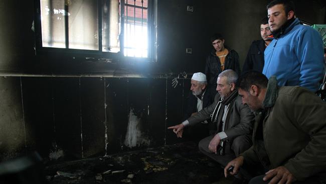 Israeli settlers attack a Palestinian mosque in the West Bank.