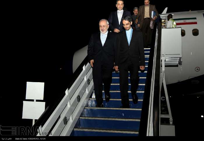 zarif arrival