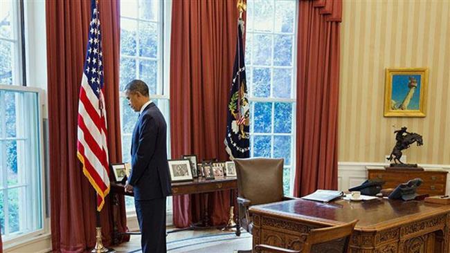 US President Barack Obama in the Oval Office at the White House (file photo)