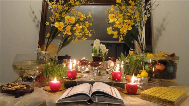A file photo of an Iranian Haft Seen set